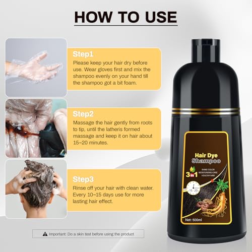 Champú con tinte Dark Burgundy para canas miniatura 3