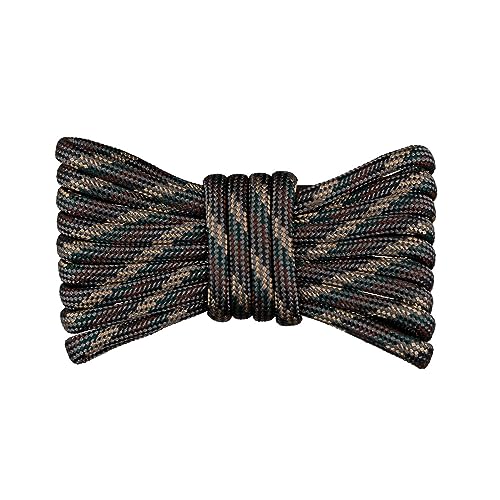 550 Paracord Boot Laces - 72 Inch Length, Camo Pattern, 72" - Image 2