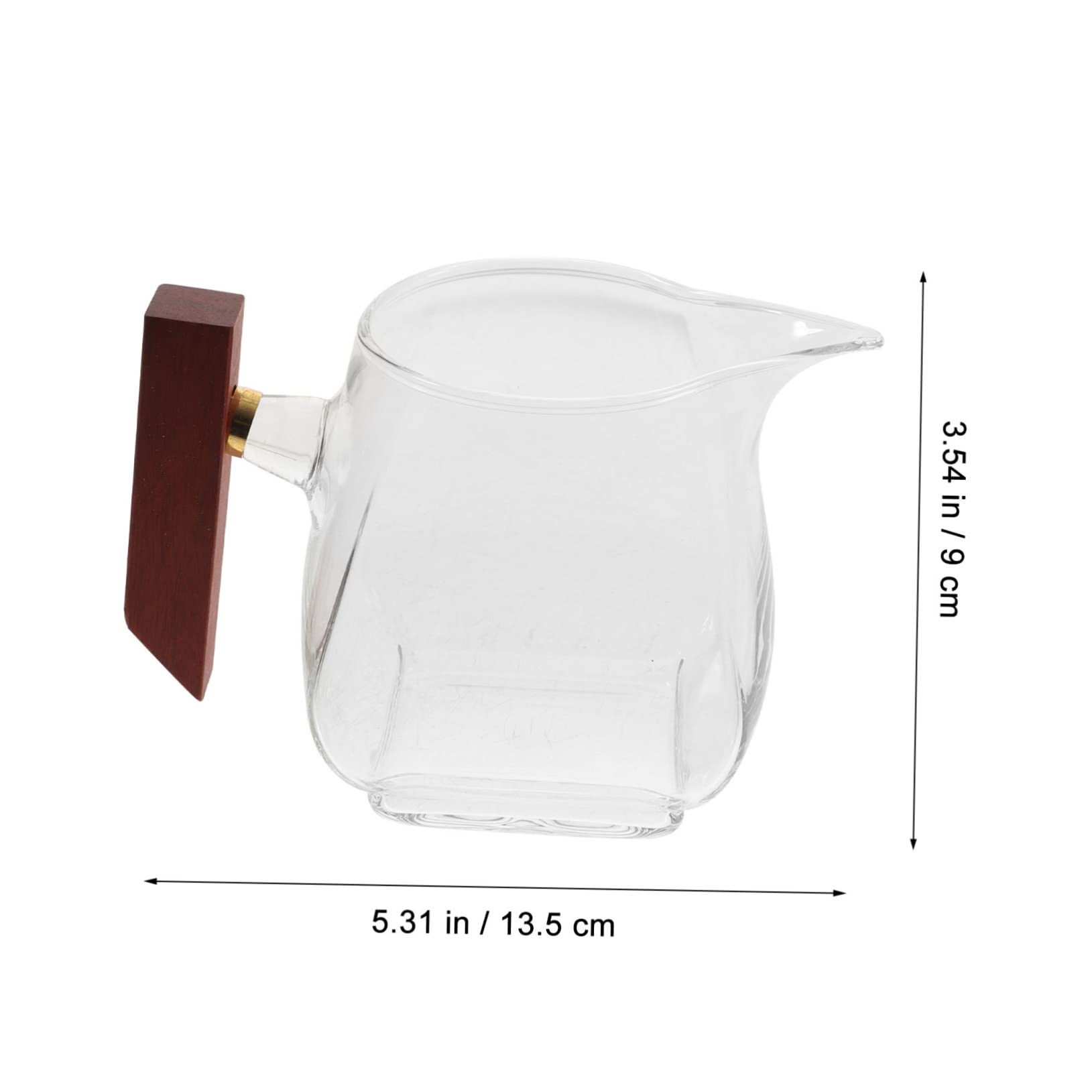 OFFSCH Lid Wood Handle Milk Bottle Gravy Boat Soy Sauce Bowl Heat Insulation Anti-scalding for Restaurant Bar Home