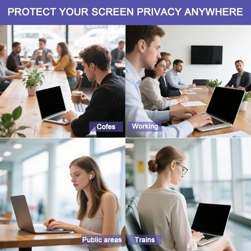 Image of OJOS Privacy Screen Protector for MacBook Air 13.6 inch (2026-2022) with (M5 M4 M3 M2) Chip A3449 A3240 A3113 A2681 - Anti-Spy, Light Filter, UV Protection Anti-Glare Protector, Scratch-Resistant Film, Privacy Filter Shield-Matte