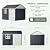 Grovellis 8x10 FT Outdoor Metal Storage Shed, Single Door, 1 Clear Window, Tool Shed for Garden, Patio, Backyard