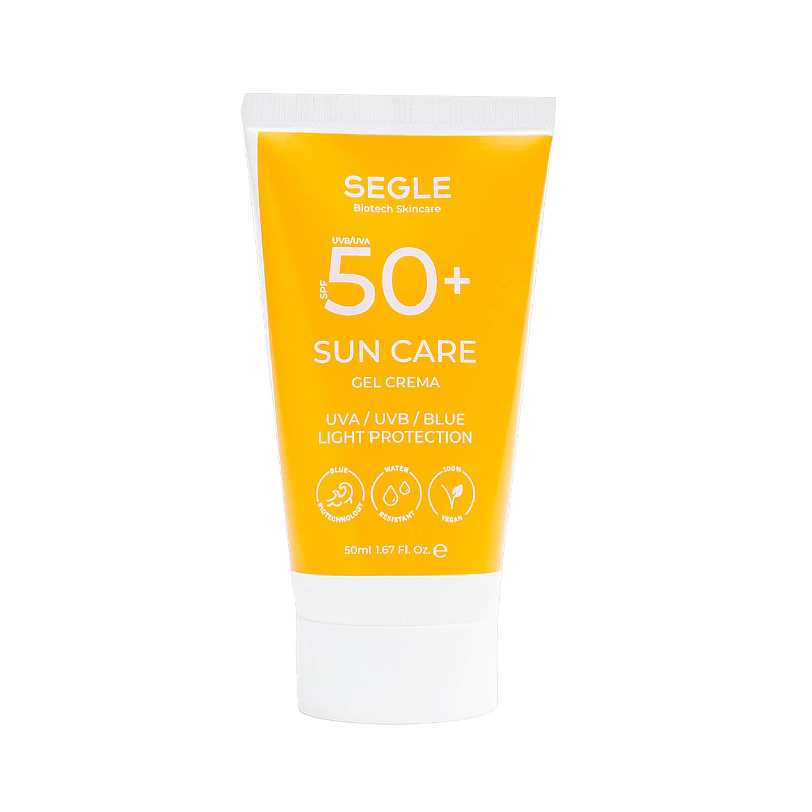 Segle Clinical | Solar Crema Facial | Protección facial SPF50+ | Muy alta protección UVB, UVA, IR y luz azul | Resistente al agua | 50 ML