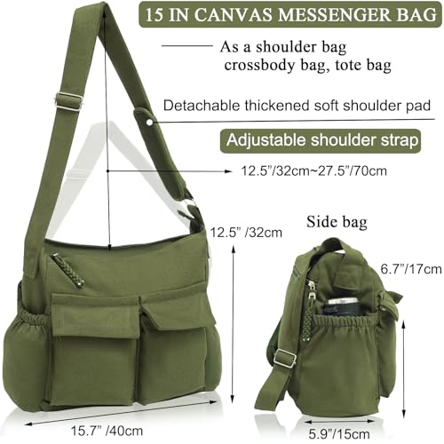 Sogoyfla Canvas Messenger Bag For Women/Men thumb #1