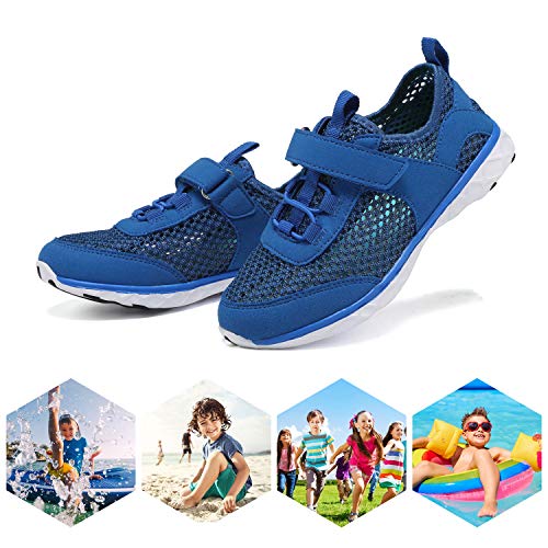 Cior Boys & Girls Water Shoes Aqua Shoes Swim Shoes Athletic Sneakers Lightweight Sport Shoes(Toddler/Little Kid/Big Kid)，U118Ssxt002-Royal-32 #TOP4