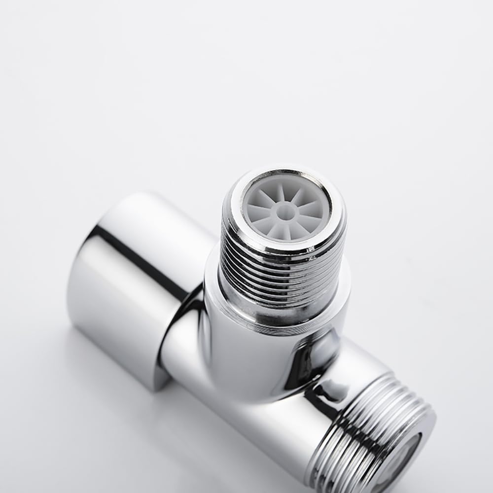 Appliance Valve - Válvula de esquina de pared para lavavajillas, conexión de agua G1/2" a G3/4" (cromado)