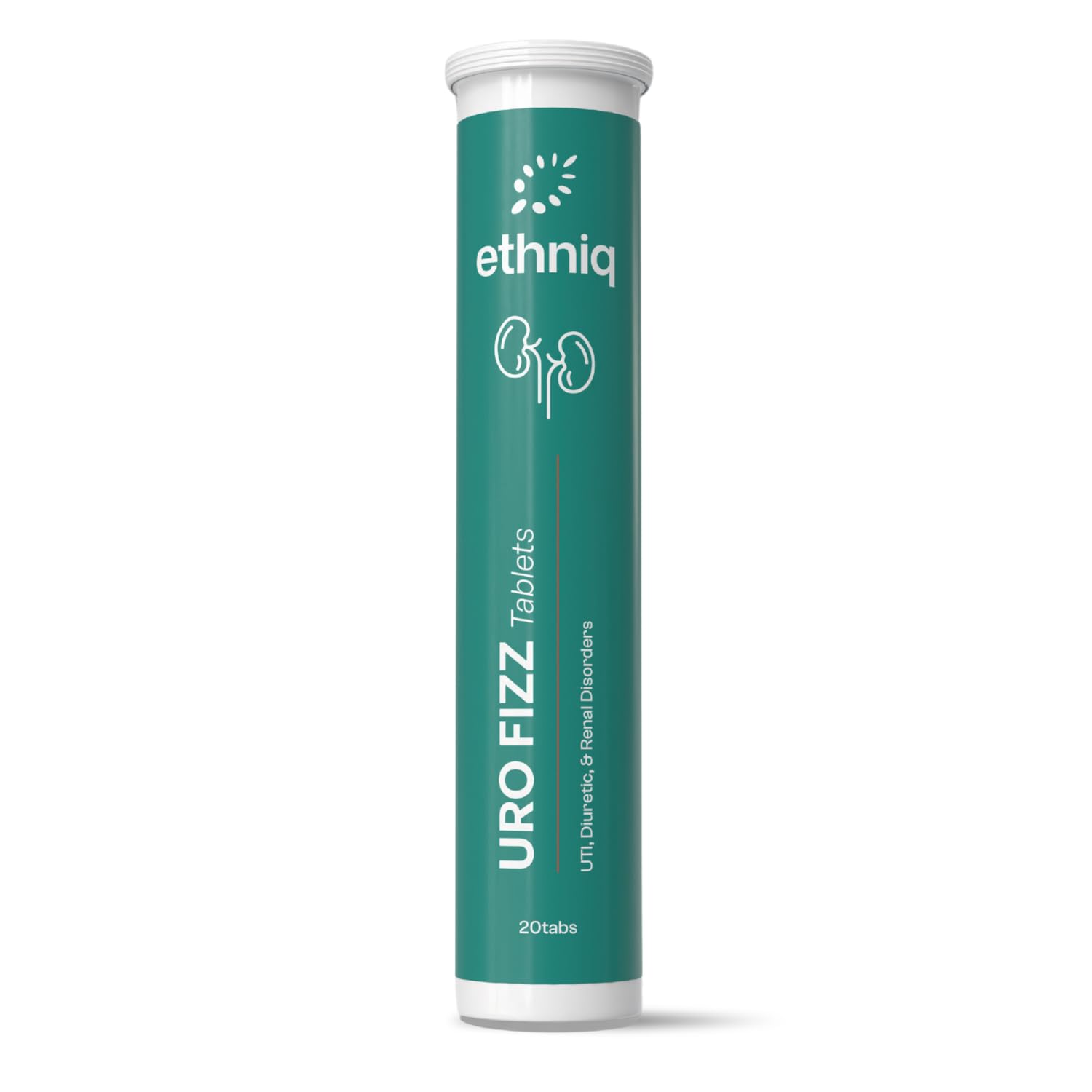 Ethniq Uro Fizz Effervescent Tablets for Kidney Health & Urinary Wellness, Herbal Formula with Punarnava, Pashanbhed & Gokhru, Natural Diuretic Support for Healthy Urine Flow & Urinary Comfort for Men & Women | Fast Dissolving | AYUSH Approved | 20 Tablets-image-43