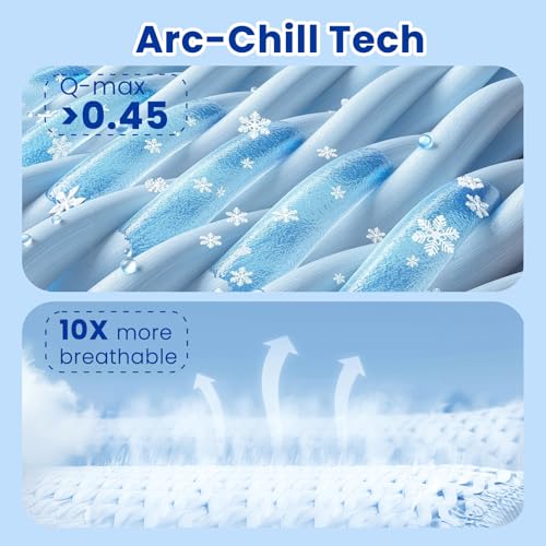 Topcee Cooling Blanket for Night Sweats Decorative Tie Dye,Absorbs Heat to Keep Cool on Warm Nights, Q-Max 0.5 Cooling Blankets for Hot Sleepers, Ultra-Cool Lightweight Blanket for Bed (Twin Size)