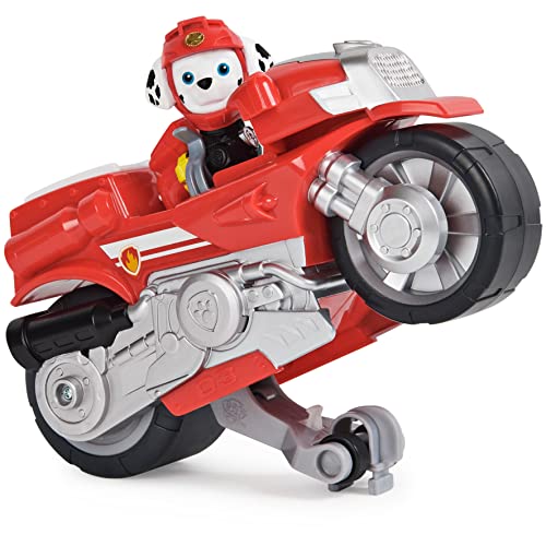 Paw Patrol, Moto Pups Marshall’s Deluxe Pull Back Motorcycle Vehicle With Wheelie Feature And Toy Figure #TOP4