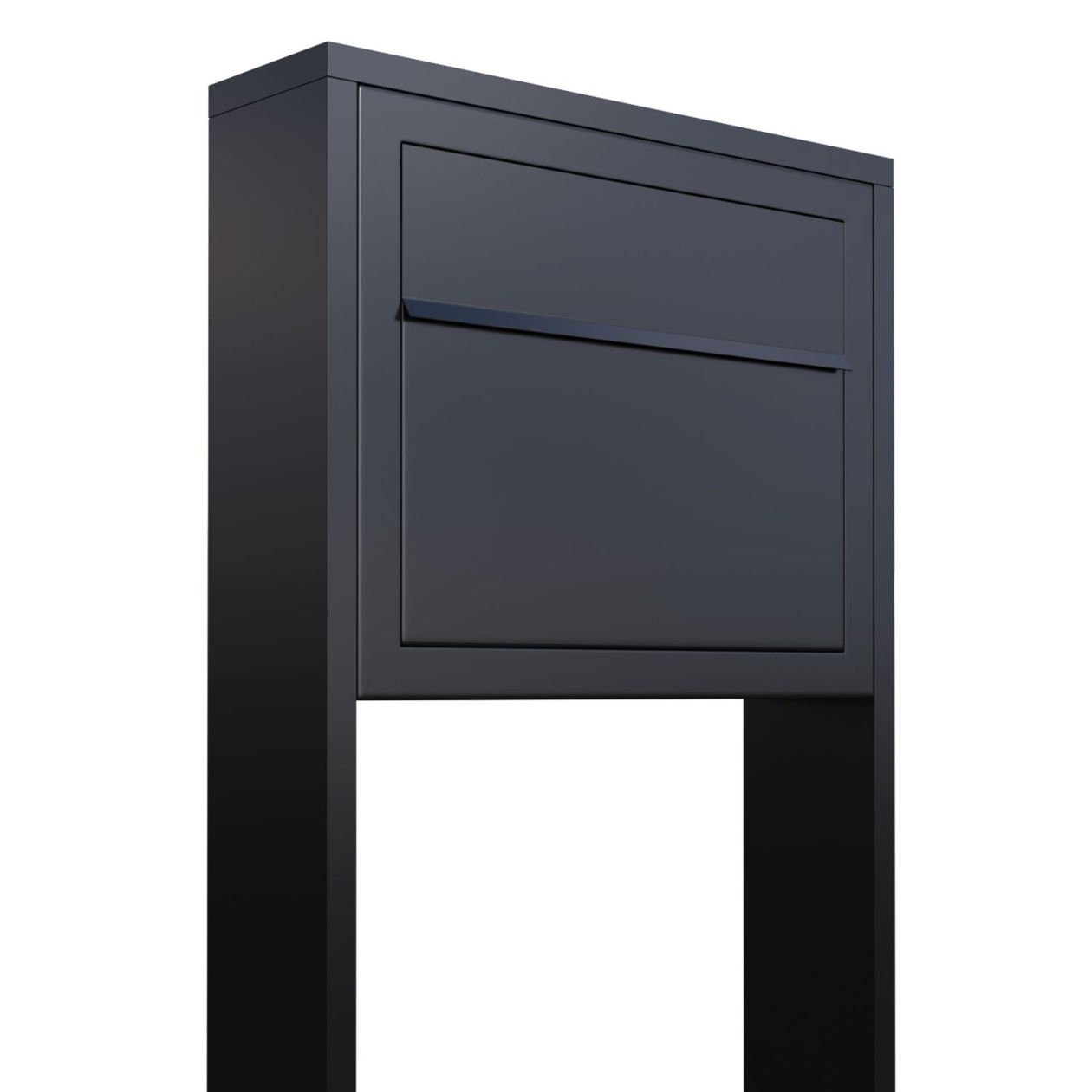 Boîte aux lettres sur pied, design Elegance Stand en noir