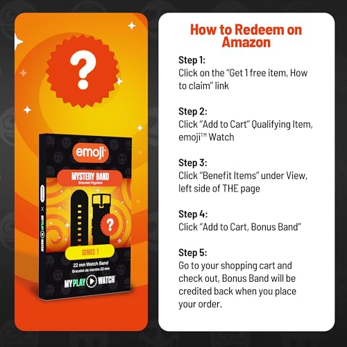Image of Emoji, All-Ages Gaming Smart Watch, No Wi-Fi or Bluetooth, Built-in Emoji Merge! & Ask Emoji, Fitness Tracker, 100+ Customizable Watch Face Combinations, Water Resistant | No Wi-Fi or Bluetooth, Built-in Emoji Merge! & Ask Emoji, Fitness Tracker, 100+ Customizable Watch Face Combinations