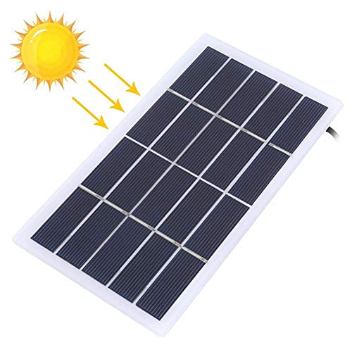 Panneau de solaire de polysilicium 2W 5V étanche avec connecteur d'interface CC - 7
