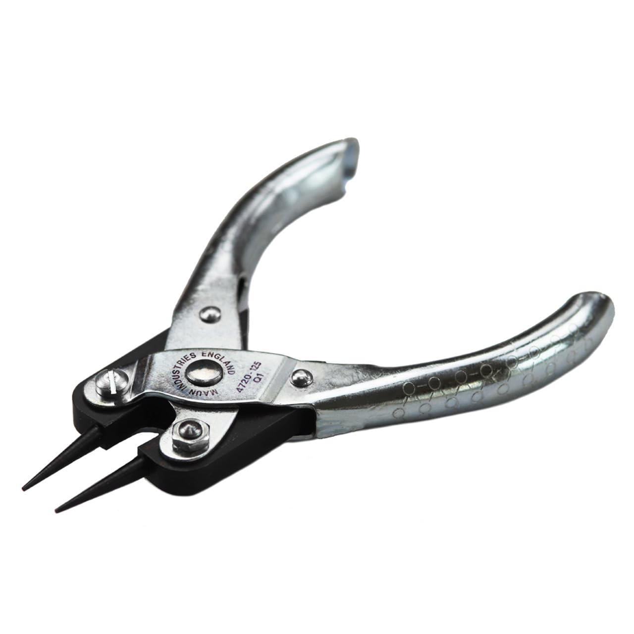 Maun Fine Nose Round Jaws Parallel Plier 125 mm | Bend Wire and Make Loops of Varying Sizes | Smooth Jaws Prevent Damage | for Jewellery and Craft Work | Professional Quality
