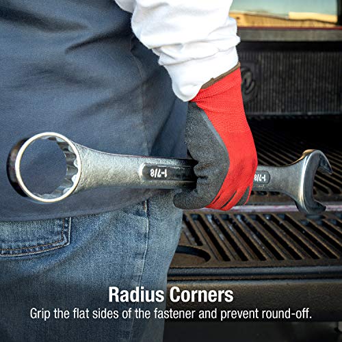 Sunex Tools 97010A Sae Raised Panel Jumbo Combination Wrench Set, 1-5/16-Inch - 2-Inch, Fully Polished, 10-Piece (Includes Roll-Case) #TOP3