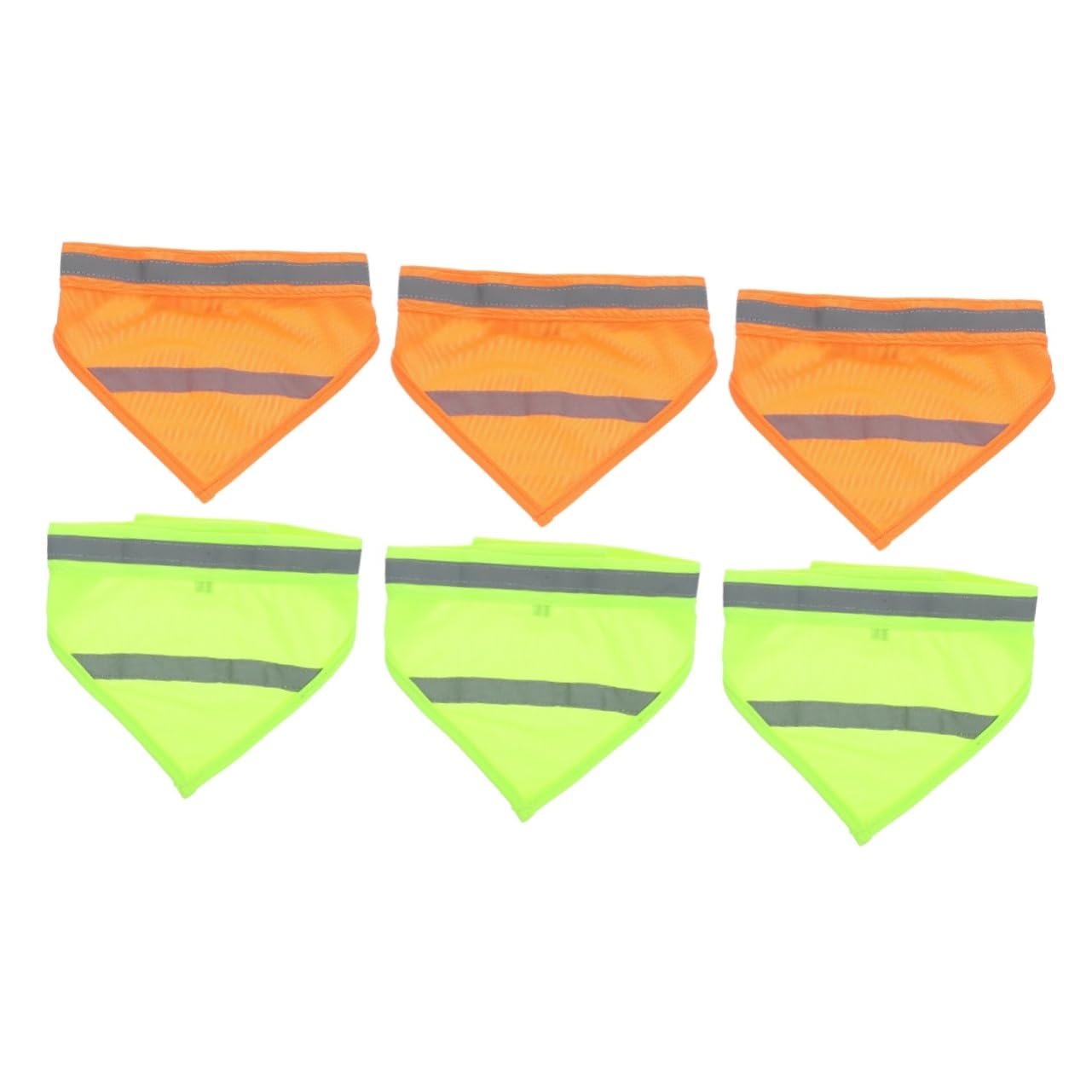 6pièces Écharpe Réfléchissante pour Chiens Lot de Bandanas Triangulaires Colorés Accessoire De Mode Pratique Et Visible pour Promenade Nocturne