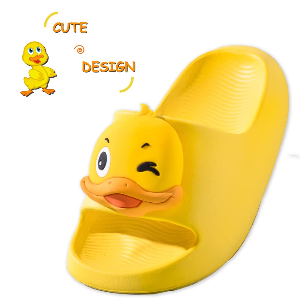 Chanclas de Playa Niña Niño Zapatos de Piscina Sandalias Ligero Antideslizante Pantuflas de Baño Ducha Unisex-niños Amarillo 762 21/22 (Tamaño de la Etiqueta 150mm)