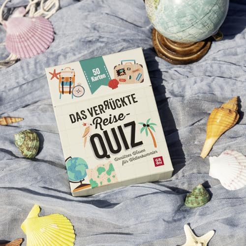 Das verrückte Reise-Quiz: Unnützes Wissen für Weltenbummler ¿ 50 Karten | Tolles Reise-Geschenk für Weltenbummler