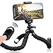 Produktbild Oktopus Handy Stativ, Tripod Dreibein Stativ Kamera, Handyhalterung, Telefonstativ mit kabelloser Fernbedienung, Mini-handystativ Halter für Kamera und jedes Smartphone (schwarz, S-250mm)