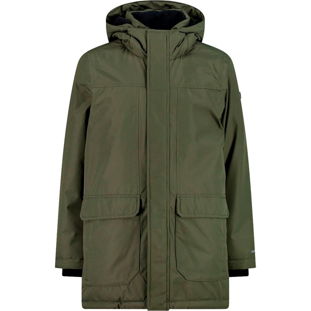 CMP Children's Long Jacket with Fixed Hood Long Jacket with Fixed Hood Unisex – Children and Teenagers