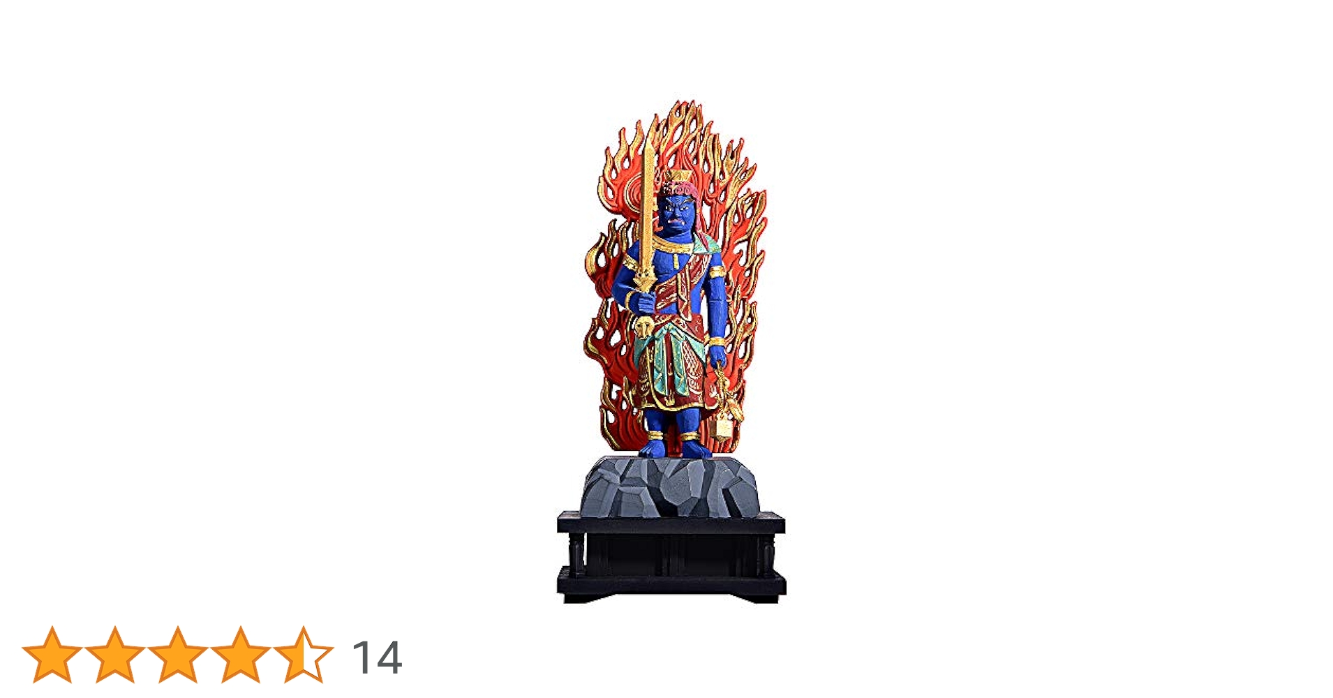 Amazon｜繁樓藝雕 仏像 不動明王 不動尊 仏壇仏像 桧木製 3.5寸