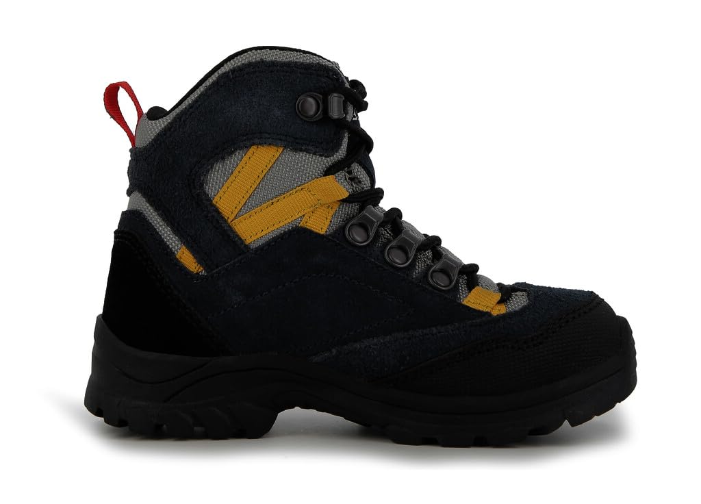 Alpina ALV JUNIOR Waterproof High Hiking Boots for Kids - Durable Breathable Slip-Resistant Natural Leather ans Textile Footwear,Size:US 3.5-4KID,Size:EU 35