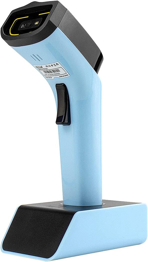 NETUM Bluetooth Wireless 2D Barcode Scanner, Hands Free Barcode Reader with Stand and Built-in Memory, Works with MAC OS, Windows, iOS, Android, Transfers Up to 50 Meters DS7500.
