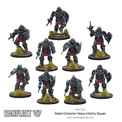 Italian Centurion Heavy Infantry Squad for Konflikt 47 Highly Detailed 28mm Scale Miniatures by Warlord Games - Image 2