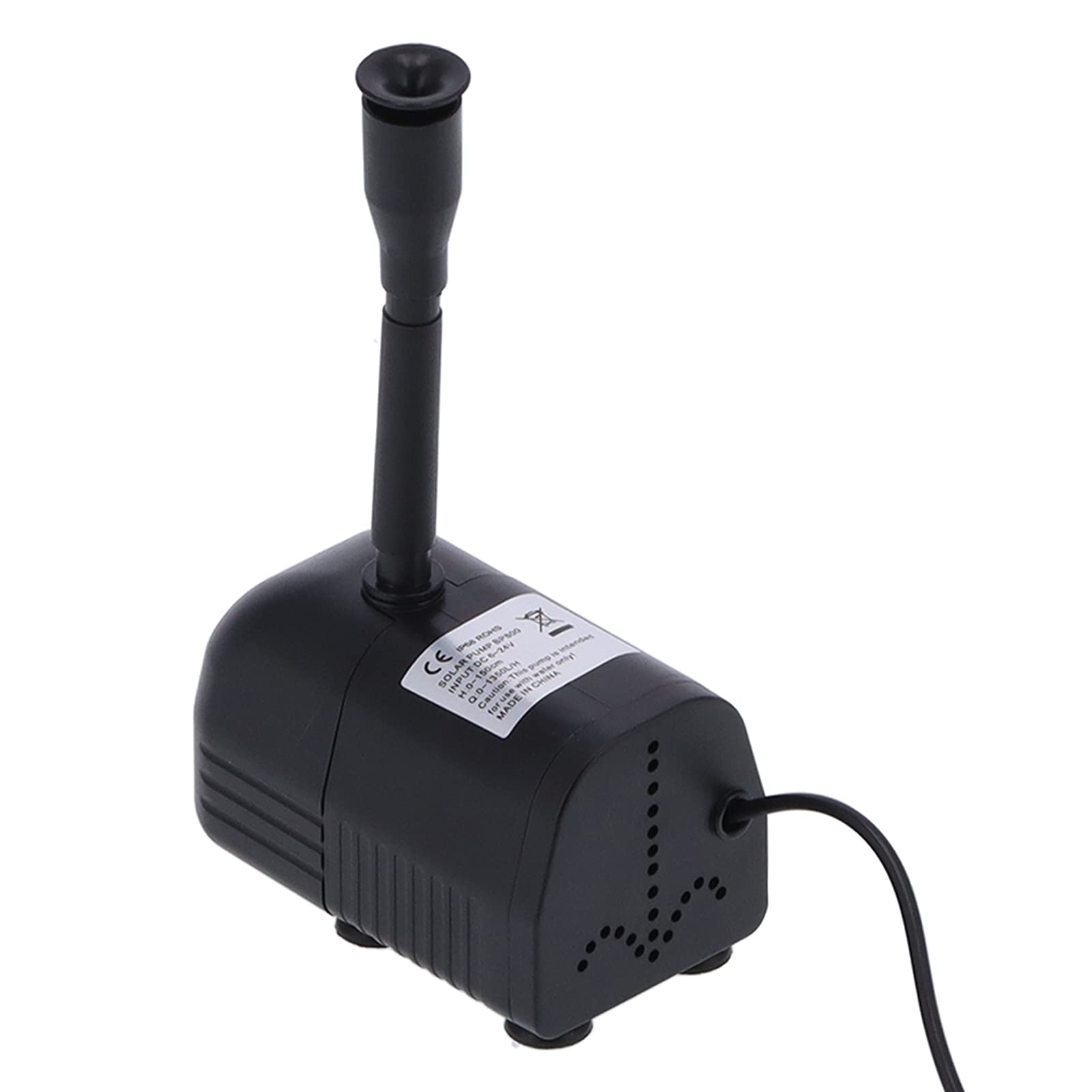 Bomba de agua solar de 17 V/10 W, fuente eficiente y respetuosa con el medio ambiente, sin enchufe, para estanque de peces y acuario, material ABS