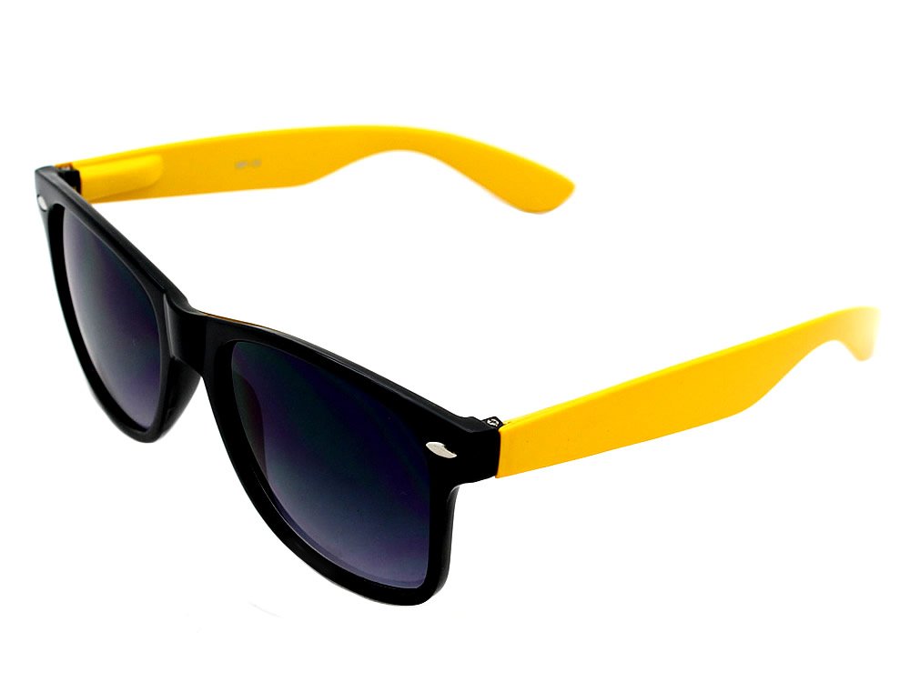 Rhode Island Novelty Child Retro 80s Neon Yellow & Black Costume Sunglasses
