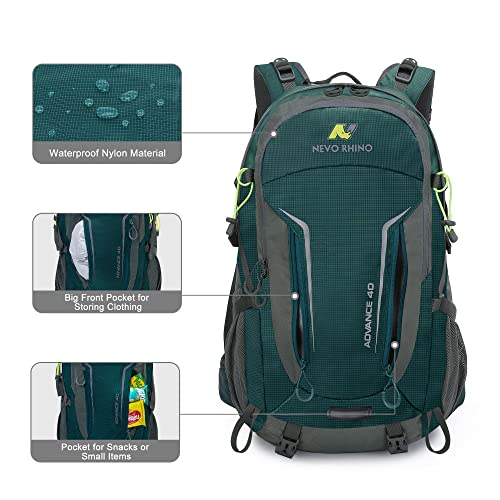 N Nevo Rhino Waterproof Hiking Backpack 40L 50L, Camping, Outdoor Sport Travel Backpack With Rain Cover For Men Women #TOP2