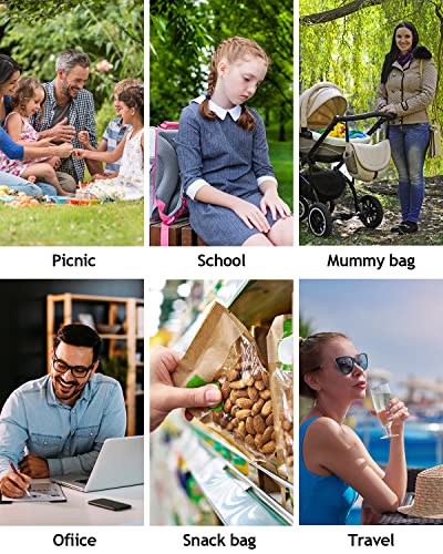 Yookee Home WCB001 Black Lunch Bag, Insulated Lunch Box thumb #6