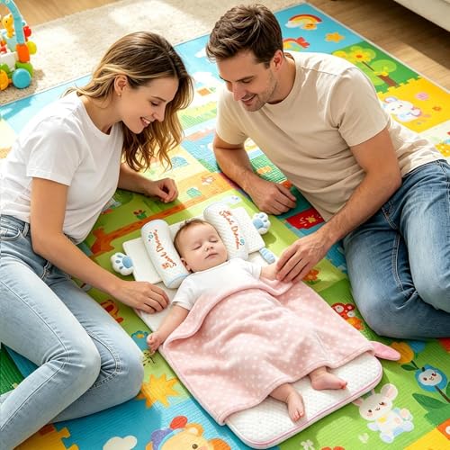 Oreiller de mise en forme tête enfant avec millet support ajustable lavable lit poussette - 3