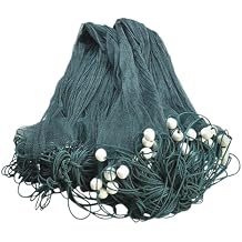 33FT Fishing Drag Net, Fishing Gill Nets Beach Seine Drag Nets, Fishing Equipment with Floats and Lead Sinkers, Fishing Equipment for Ponds, Creeks, Rivers