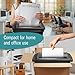Paper Shredder for Home, Portable Paper Shredders Heavy Duty with Extendable Arm – 7 Sheet Strip-Cut, Credit Card Slot, Mini Document Shredder Without Basket for Home, Office, Overheat, Jam protection