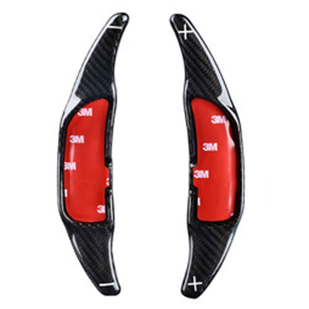 HEZHOUJIShift Paddles, Carbon Steering Wheel Shift Gear Paddle, for Mercedes-Benz AMG A45 C63 E63 S65 CLA45,Carbon Fiber Black