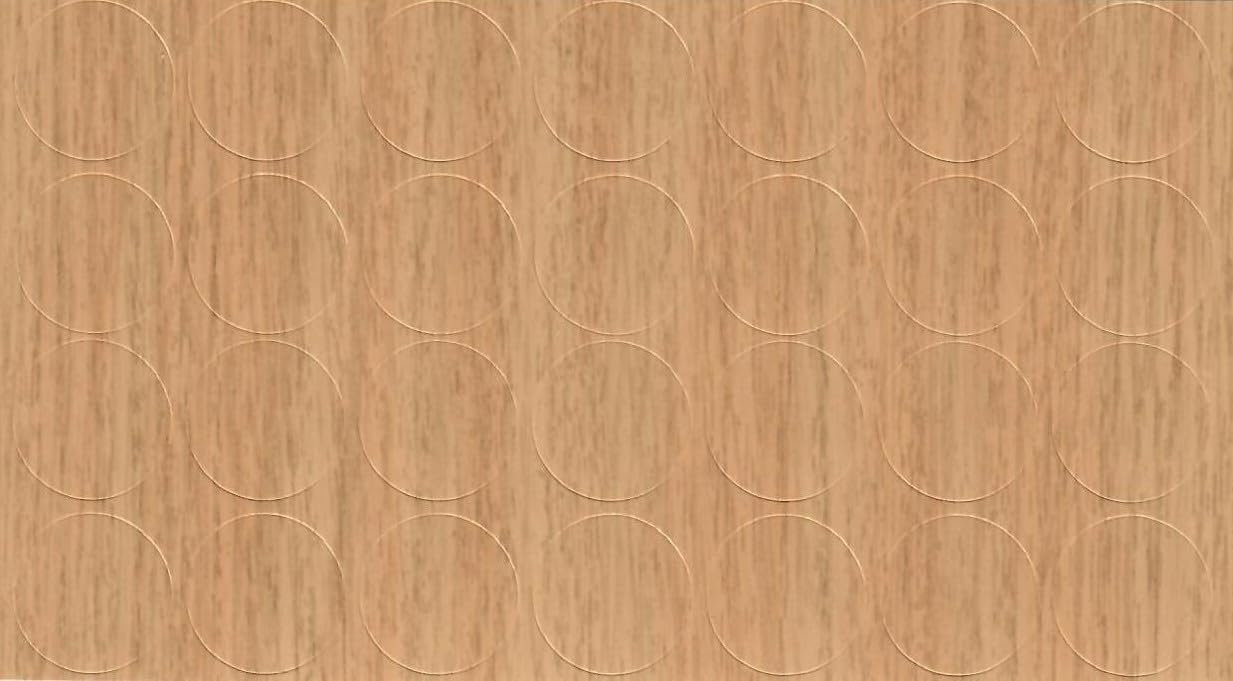Foldecor Wotan Oak 20Mm Self-Adhesive Furniture Screw Hole Cover Caps 28 Pcs, Acrylic, Durable, Thin, Perfect For Shelves, Camlock, Confirmates, Egger Compatible