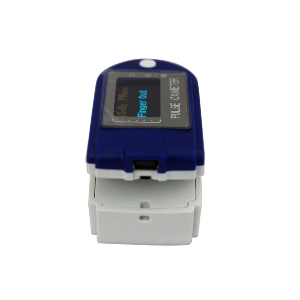 Sangeur de sang oxygène Testeur de pouls doigts oxygénés d'oxygène pour les doigts Pulsoxi Moniteur d'oxygène SPO2 Puls Fréquence cardiaque Moniteur Oxymètre 50D