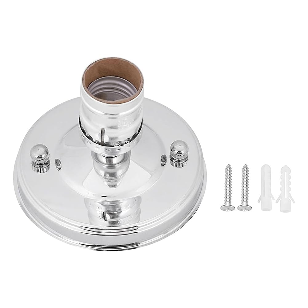 Yrreaty Light Pendant Bulb Lamp Socket E26/E27, Vintage Industrial Wall/Ceiling Base Holder