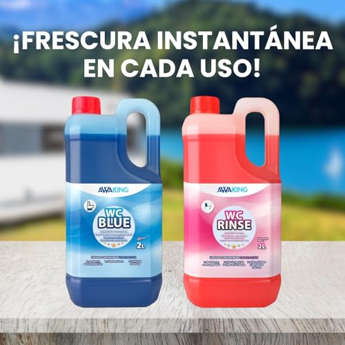 Miniatura 7 de Plantawa Líquido Químico Blue 2l Rinse 2l Liquido Wc Quimico Caravana Y Wc Portatil Liquido Autocaravana Wc Con Acción Desodorizante Fácil De Usar Y Transportar