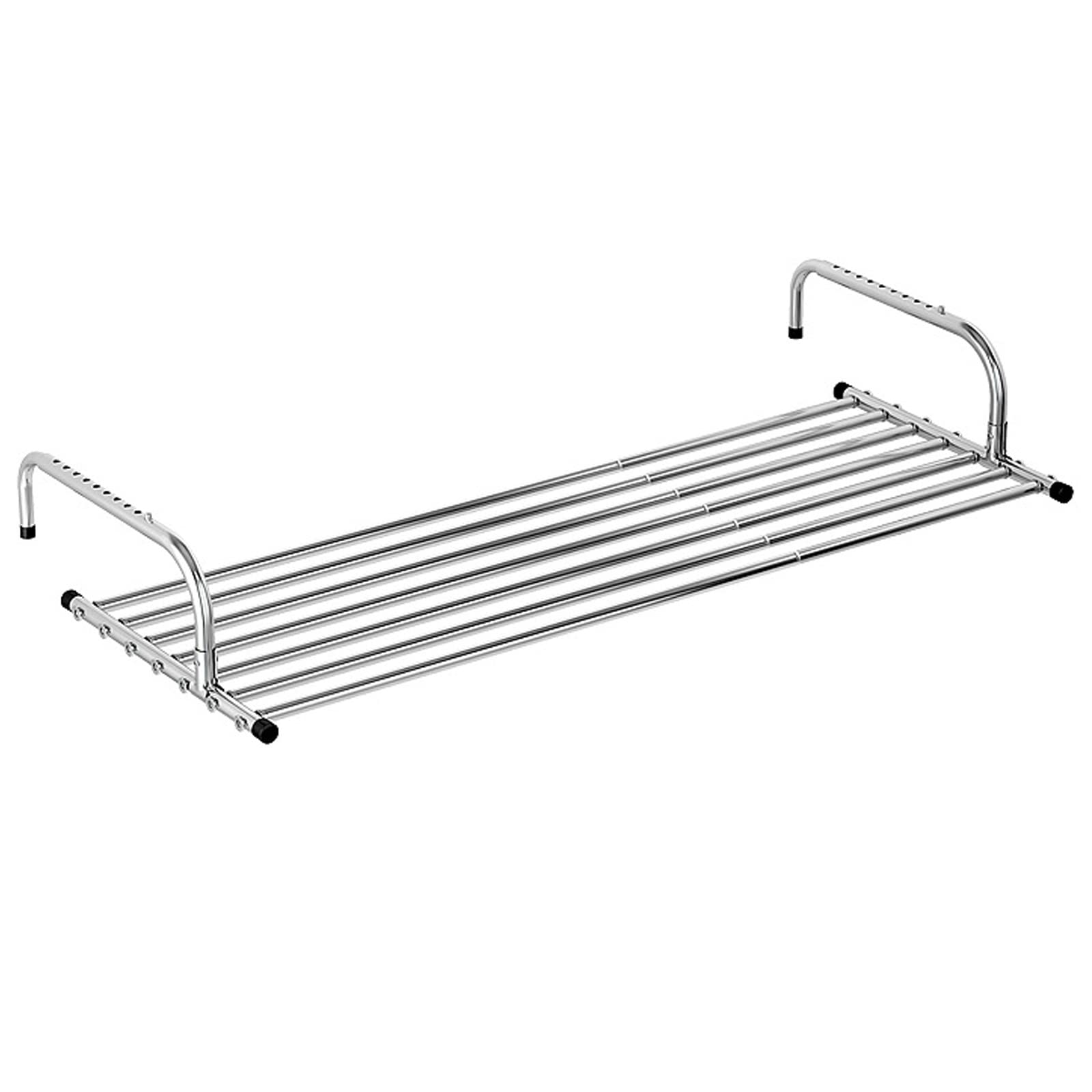 Stendibiancheria da Balcone Stendino Estensibile Facile da Piegare, Antiruggine da Parete Stoccaggio Facile Robusto, per Uso Interno Ed Esterno, Stendibiancheria da Termosifone