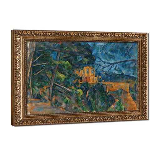 Château Noir Cezanne toile - Solution déco pour mur vide de bureau