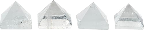 Miniatura 5 de Pirámide  Cuarzo transparente  Mini  1 pieza  Cristales y piedras curativas, decoración de habitación, regalos espirituales, reiki, chakra,