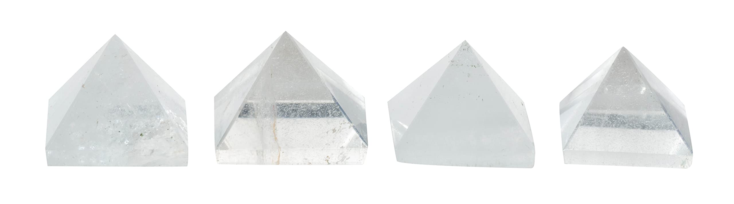 Pirámide Cuarzo Transparente Natural Reiki Chakra Curativa Transparente