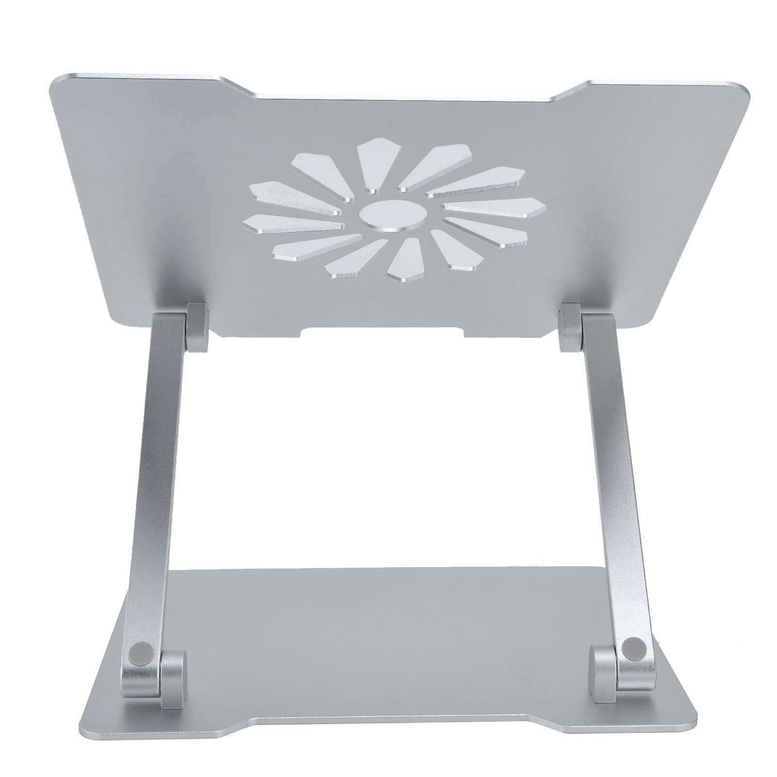Supporto per laptop in lega di alluminio Altezza ergonomico Supporto per computer portatile Staffa di raffreddamento rialzata Argento