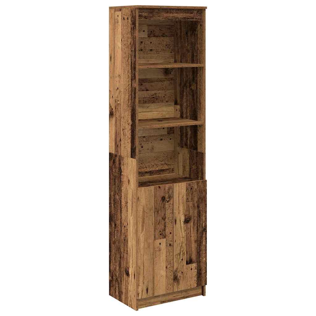 vidaXL Antique Wood Sideboard 50 x 35 x 180 cm in Multilayer Wood, Furniture, Side Cabinet, High Storage Cabinet, Storage Unit
