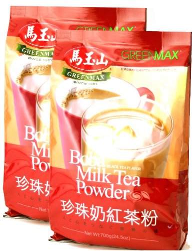 Greenmax Boba Milk Tea Powder 2 Pak - 2 X 24.5 Oz