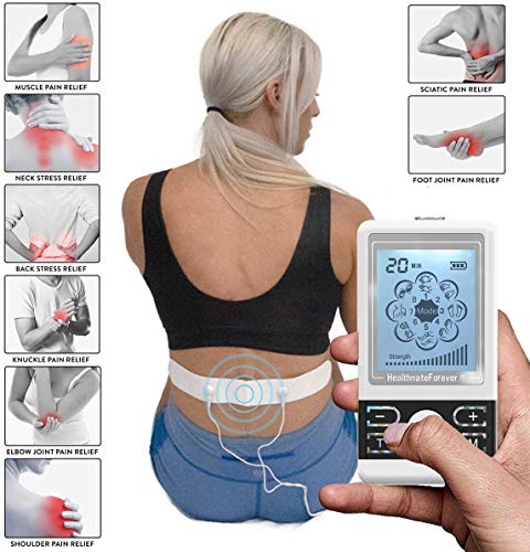 FDA Cleared 2nd Edition BM8ML Black 8 Modes Best Muscle Stimulator tens EMS nmes Unit Machines Electric Electronic Pulse Massagers for Lower Back Sciatica Hip Pain Relief HealthmateForever - Thumbnail 4