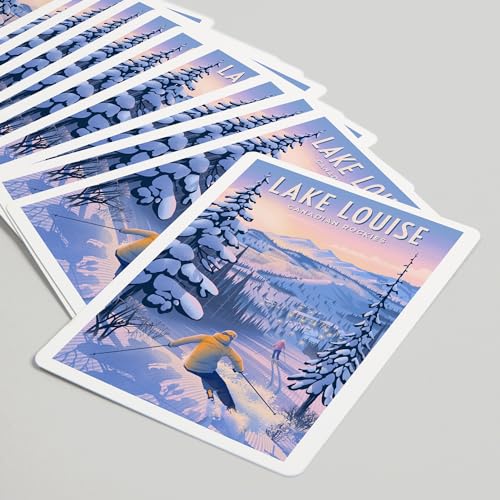 Naipes poker Lake Louise, Canadá, 52 cartas para adultos miniatura 5