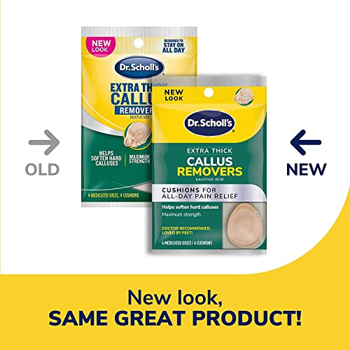 Image of Dr. Scholl's Extra Thick Callus Remover, 4ct / / Helps Soften Hard Calluses and Cushions for All-Day Pain Relief (Pack of 2)