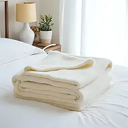 Manta Cobertor de Cama Casal Leve de Microfibra Ultra Soft 1,80 x 2,00 Metros Color Coberta Inverno Frio Lunasetyn (OFFWHITE)