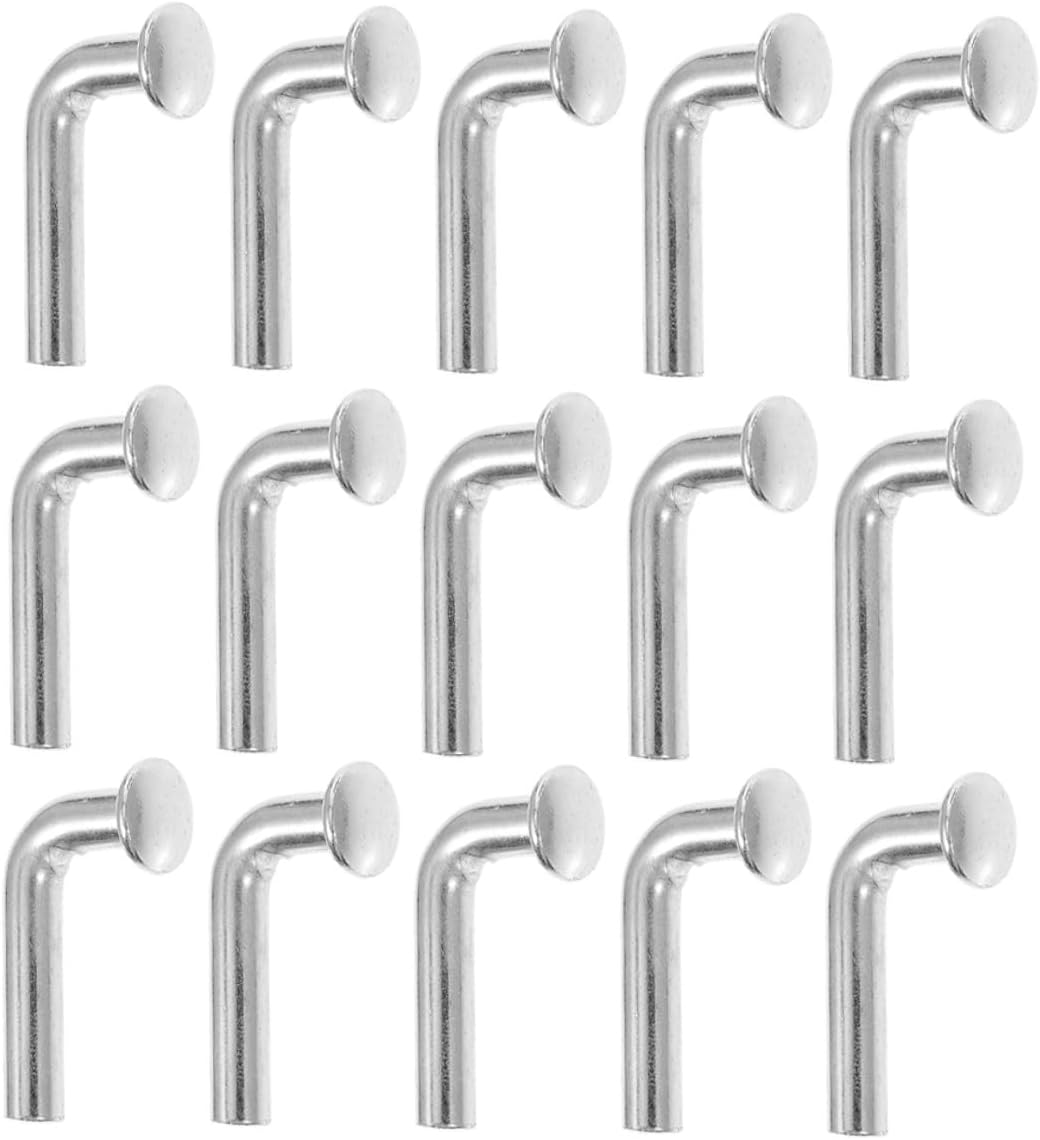 100pcs Heavy Duty L-Shaped Drop Pins Galvanized Steel Safety Locking Pins for Pallet Rack Shelving Warehouse Storage for Industrial Racking Systems